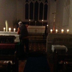 Preparing the church before the service